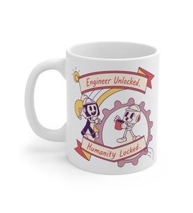 Engineer Unlocked Coffee Mug  - Komik Hediye Kupa  Ofis Arkadaşına Harika Hediye