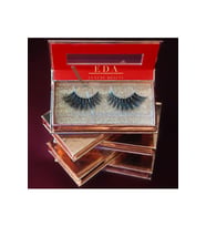 EDA LUXURY BEAUTY Takma Kirpik 3d Vegan Mink Uzun Hacimli Yoğun Çekik Cat Eye Göz Makyajı Pro False Lashes E52