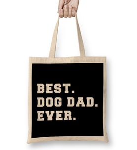 Best Dog Dad Ever 02 Bez Çanta Uzun Saplı