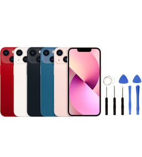 Apple İphone 13 Arka Kapak +B7000 Yapıştırıcı+Tamir Seti (Mavi)