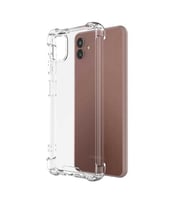 Coverzone Galaxy A04 ile uyumlu K?l?f Z-Nitro Anti Shock Silikon Kapak Kamera Korumal? Anti?ok Airbag K�?e Korumal? Silikon ?effaf K?l?f