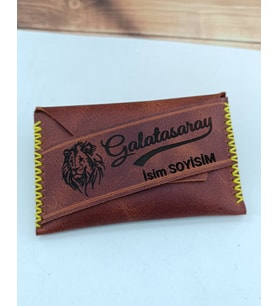 GALATASARAY Kişiye Özel Minimal Kartlık (Kırmızı)
