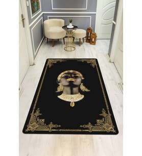 Modern Desenli Dijital Baskı Kaymaz Taban Halı H0171