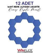12 ADET ALTIGEN AKUSTİK KUMAŞ KAPLI PANEL-17x20CM