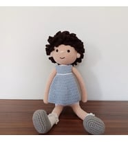 Kıvırcık Çocuk Amigurumi El Örgüsü Oyuncak Kız Bebek Oyuncak