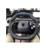 DİKİŞLİ DİREKSİYON KILIFI İTHAL SİYAH DERİ SİYAH DİKİŞLİ PEUGEOT 3008 2008 İÇİN