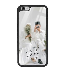 iPhone 6s Uyumlu Harfli Bulanık Fotoğraf Tasarımlı Glossy Telefon Kılıfı