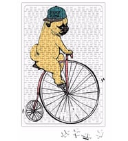 Pug Köpek Bisiklet Şovu Puzzle 240 Parça Yapboz