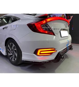 Honda Civic Fc5 Mugen Arka Ek Karlık Mat Siyah Plastik