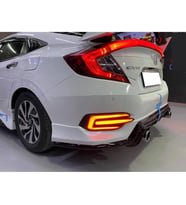 Honda Civic Fc5 Mugen Arka Ek Karlık Mat Siyah Plastik