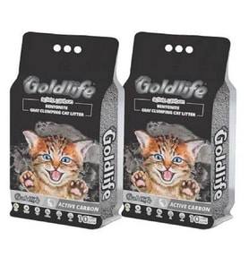 Goldlife Premium Active Carbon Kedi Kumu 10 Lt * 2 ADET