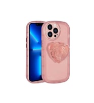 Apple iPhone 12 Pro Uyumlu Kılıf Kamera Korumalı Pop Soketli Renkli Zore Ofro Kapak (Pembe)