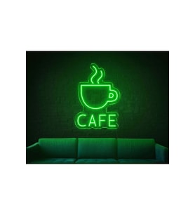 CAFE Yazılı ve Şekilli Neon Tabela