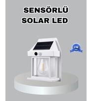 Üç Modlu Güneş Enerjili Duvar Lambası 1800Mah Bataryalı Ve Hareket Sensörlü