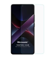 Microsonic Xiaomi Poco X7 Pro Tempered Glass Cam Ekran Koruyucu (Şeffaf)