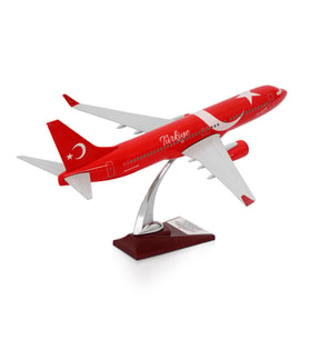 Zekupp - Maket Uçak - Boeing 737-800 1/100 - TÜRKİYE ÖZEL TASARIMLI Model Uçak, Model E