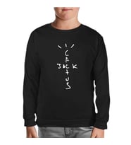 Travis Scott - Cactus Jack Siyah Çocuk Sweatshirt