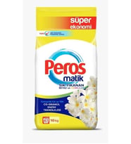 Peros Matik Yasemin Çiçeği Toz Çamaşır Deterjanı 10 kg (Sık Yıkanan Beyazlar ve Renkliler)