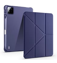 Lexroo Xiaomi Pad 7 Pro Kılıf Tri Folding Kalem Bölmeli Standlı Kılıf - Lacivert