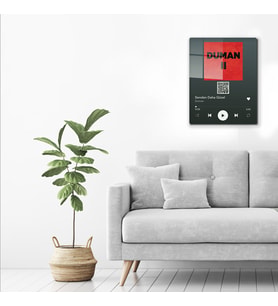 DECORITA Youtube Barkodlu Cam Tablo Duman - Senden Daha Güzel 30cm x 40cm