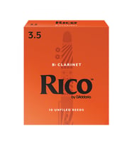 D'Addario RCA1035 Rico Bb Klarnet Kamışı No: 3.5 (İleri Seviye/Eğitim) - 10'lu Paket  Turuncu Kutu Standart Kesim ve Kararlı Ton Yapısı