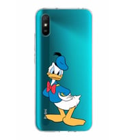 Xiaomi Redmi 9A Uyumlu Kapak Donald Duck Tasarımlı Şeffaf Silikon Kılıf
