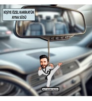 Kişiye Özel Karikatür Erkek Ayna Süsü – Araç İçi Esprili Hediyelik