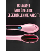 Fön Tarağı Saç Düzleştirici Sıkı Dişli Isı Ayarlı Elektriklenme Karşıtı