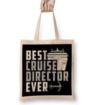 Funny Best Cruise Director Ever Captain Bez Çanta Uzun Saplı