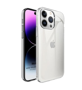 Microsonic Apple iPhone 15 Pro Kılıf Non Yellowing Crystal Clear Sararma Önleyici Kristal Şeffaf (Renksiz)