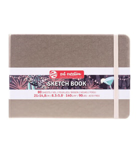 Talens Art Creation Sketchbook Sert Kapak Eskiz Defteri 140 gr 21x14,8 cm 80 yp CHAMPAGNE 