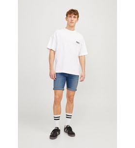 Jack & Jones Erkek Regular Fit Rick Fox 037 Denim Kot Şort - 12250488  (Lacivert)