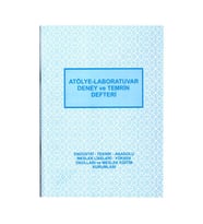 Atölye Laboratuvar Deney ve Temrin Defteri 20x28 cm 40 Sayfa 1 Adet Artlantis Atolye Temrin Defteri Endüstri Teknik Anadolu Liseleri (Beyaz)