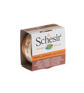 Schesir Soslu Tuna ve Somonlu Kedi Konservesi 70 Gr
