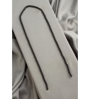 Hematit Doğal Taş Mat Siyah Silindir Kesim 3x9mm Dizi [AA]
