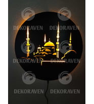 Camii Led Işıklı Tablo
