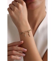 Harf Charm & Denizatı Charm Duo Portoro Bileklik