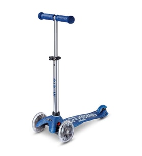 Mini Micro Scooter Deluxe Galaxy Glitter LED Navy MMD219