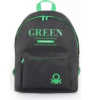 United Colors Of Benetton Siyah-Yeşil Unisex Okul Çantası 03805
