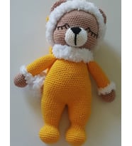 Uykucu Ayıcık Uyku Arkadaşı Amigurumi Organik Oyuncak