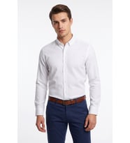Erkek Slim Fitt Uzun Kol Petek Dokulu Gömlek BGL-ST05628