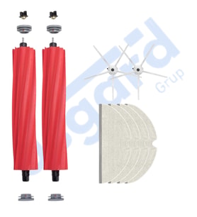 ROBOROCK Q7 , Q7+ , Q7 MAX , Q7 MAX+  Uyumlu 2 Ana Fırça 2 Yan Fırça 4 Mop PKT-iasgf0000504