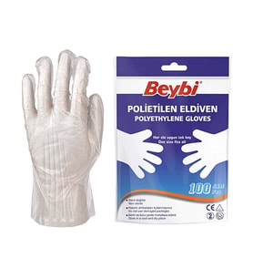 Beybi Polietilen Eldiven 100'Lü