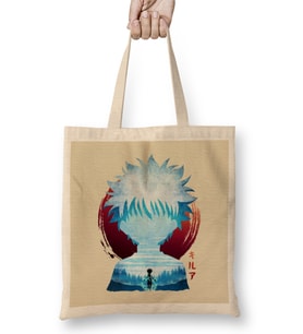 Hunter X Hunter Minimalist Silhouette Killua Bez Çanta Uzun Saplı