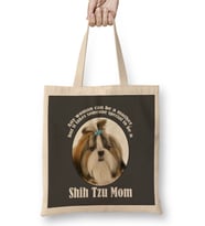 Shih Tzu Mom 01 Bez Çanta Uzun Saplı