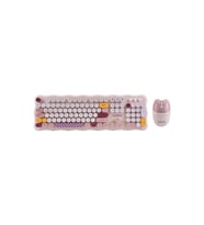 KM-6287 Cookie Fildişi Kablosuz Bluetooth 2.4 + BT Q Klavye + Mouse Set