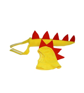 Dinozor Kostüm Set Sarı  Dinozor Kuyruk Başlık Set Sarı