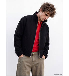 LCW Vision Siyah Regular Fit Dik Yaka Erkek Ceket