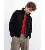 LCW Vision Siyah Regular Fit Dik Yaka Erkek Ceket