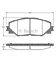 Bosch 0986Tb2942 Ön Balata Aurıs 1.4 D-1.4-1.6 Vvtı-2.0 D-2.2 D 03/07=>